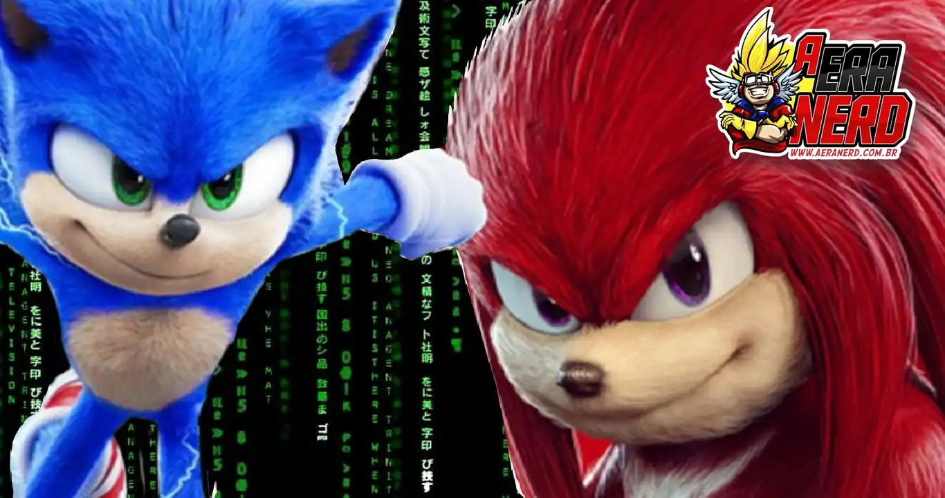 Sonic 2 brinca com Matrix em teaser: Espinho vermelho ou azul?